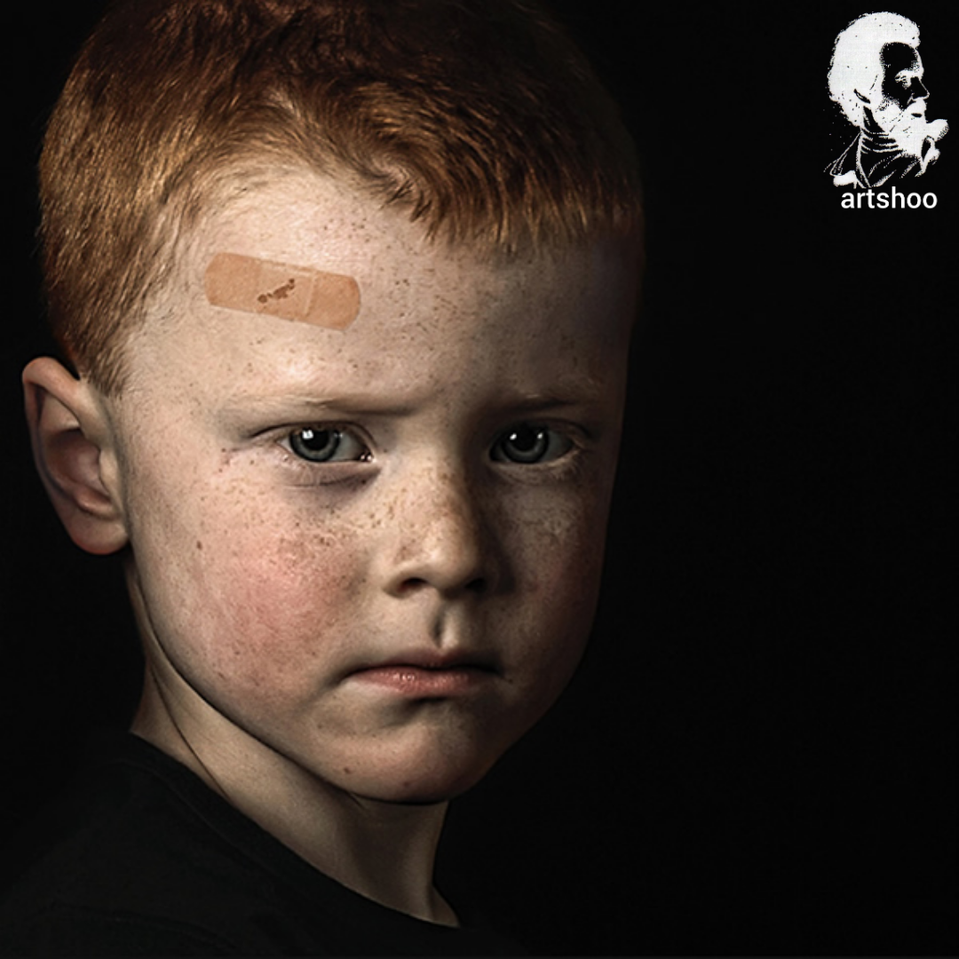 مدل کودک سیاه قلم